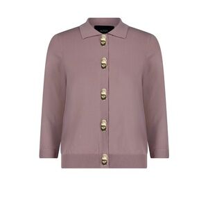 Aleeza Paris Barbara Gold Hardware Knit Cardigan